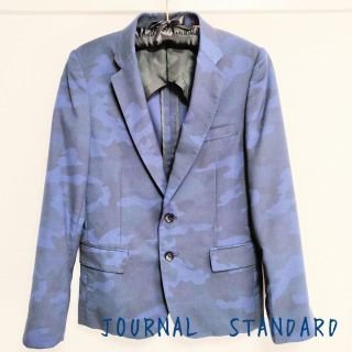 ジャーナルスタンダード(JOURNAL STANDARD)のJOURNAL　STANDARD＊ジャケット＊カモフラ＊ブルー＊S【着用品】(テーラードジャケット)