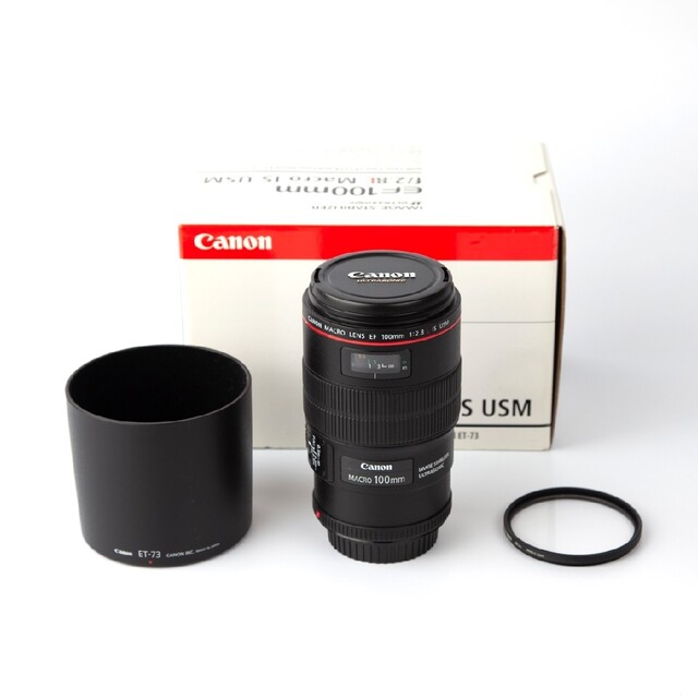 大人気新品 単焦点レンズ キャノン Canon - Canon EF100mm USM IS F2