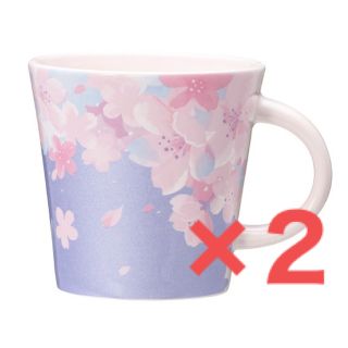 スターバックスコーヒー(Starbucks Coffee)のスタバ SAKURA 2023 カラーチェンジングマグパープル355ml ×2(食器)