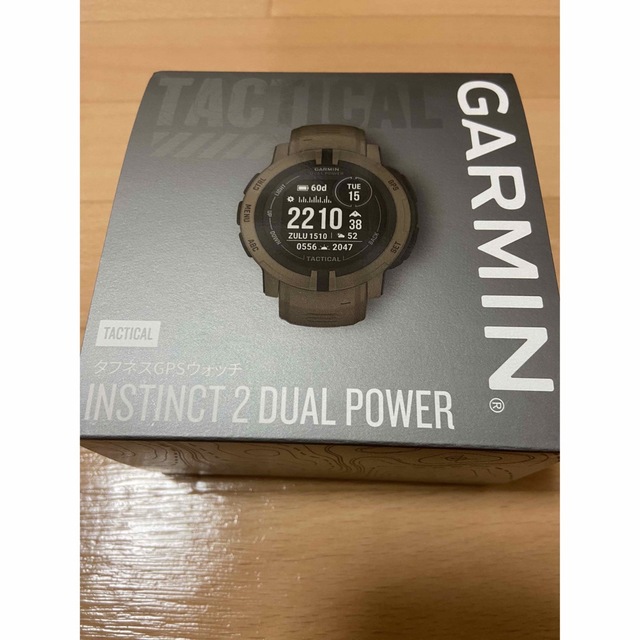 GARMIN(ガーミン)のガーミン Instinct 2 dual powerタクティカル カーキ メンズの時計(腕時計(デジタル))の商品写真