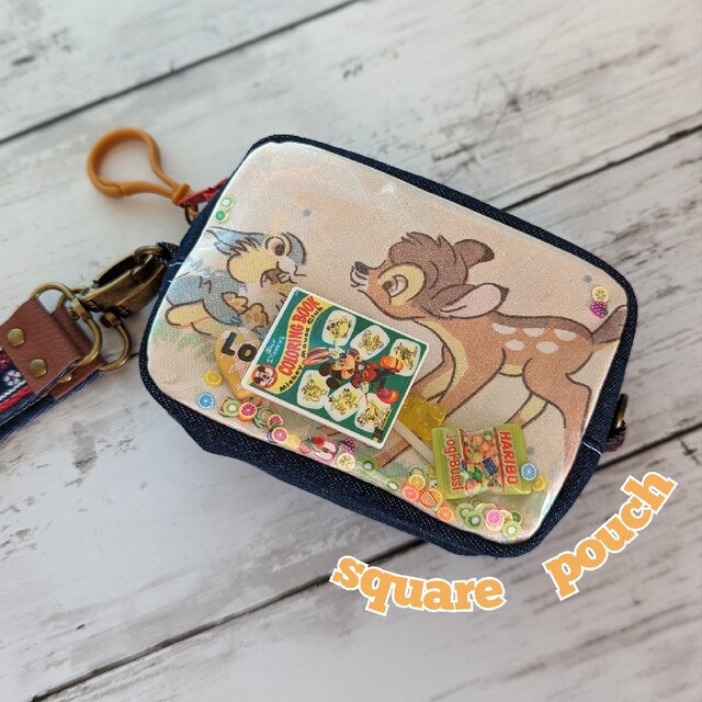 ☆handmade☆ヴィンテージシーツリメイクミニスクエアポーチ ☆handmade☆ヴィンテージシーツリメイクミニスクエアポーチ
