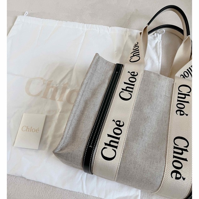 超美品 - Chloe Chloe ミディアムトートバッグ woody クロエ トート