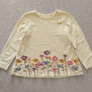 ベルメゾン(ベルメゾン)の長袖　カットソー　チュニック　女の子　120cm　花柄　春　薄手(Tシャツ/カットソー)