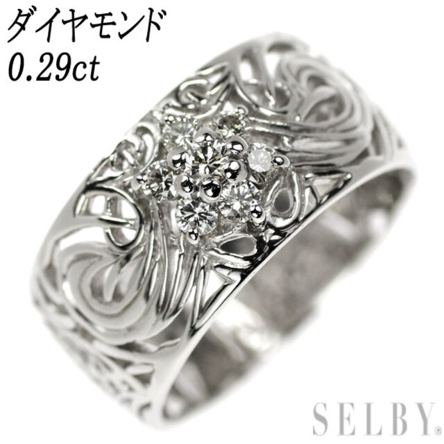 休日限定 Pt950 ダイヤモンド リング 0.29ct リング(指輪) - aatsp.com.br