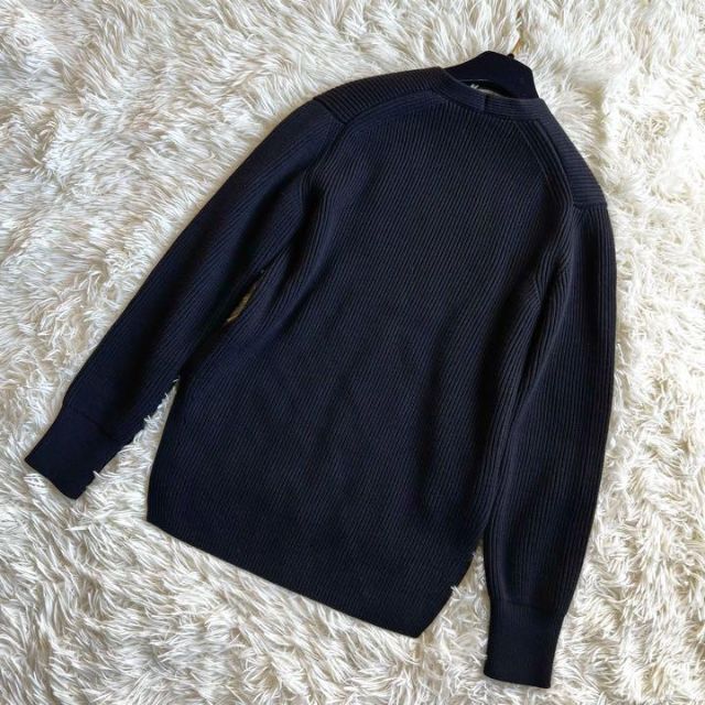 美品 AURALEE オーラリー ウールカシミヤ Vネックニット ブラック 0S
