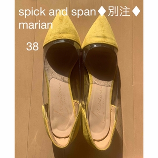 スピックアンドスパン(Spick & Span)のSpick & Span 【MARIAN】別注クリアコンビパンプス　38(ハイヒール/パンプス)