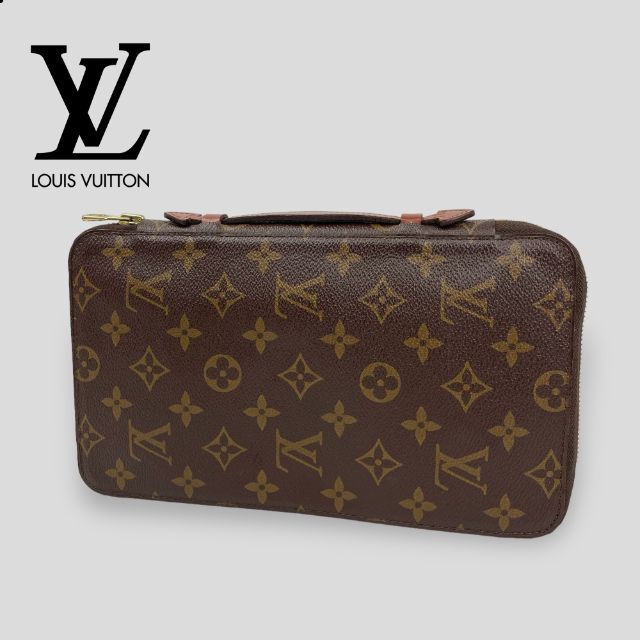 ヴィトンVuitton モノグラム ポッシュエスカパド トラベルケース 長財布-