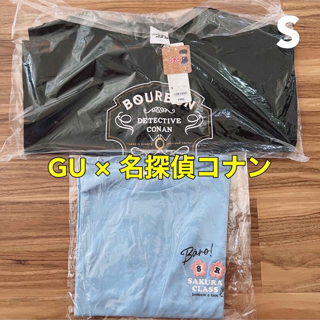 GU(ジーユー)の★新品未開封★ジーユー　名探偵コナン　安室透　バーボン　半袖Tシャツ　2点セット レディースのトップス(Tシャツ(半袖/袖なし))の商品写真