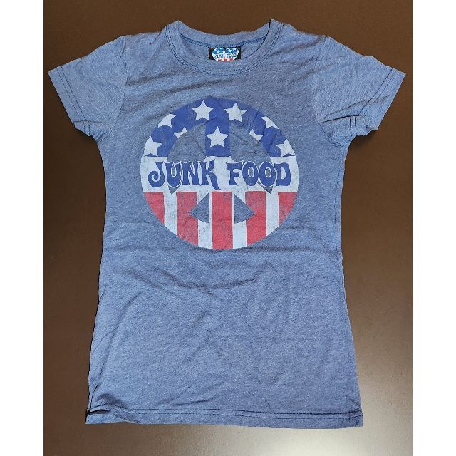 未使用】JUNK FOOD Tシャツ アメリカ製 サイズ：M ピース 青 www