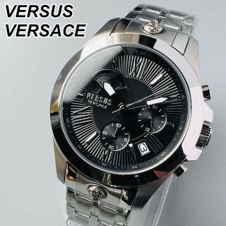 ヴェルサーチ(VERSACE)のシルバー【新品】ヴェルサス/ヴェルサーチ メンズ クォーツ 電池式 腕時計 濃紺(腕時計(アナログ))