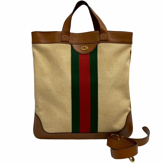 注目の Gucci - 極 美品 保存袋付 GUCCI グッチ シェリーライン GG
