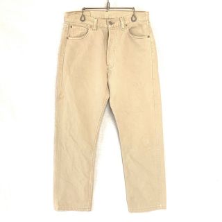 リーバイス(Levi's)のリーバイス Levi's 501 FOR WOMEN カラーデニムパンツ サイズ：W30 L28.5 ベージュ系 Made in U.S.A 【中古】(スラックス/スーツパンツ)