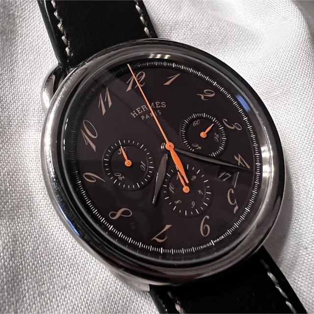 Hermes(エルメス)のエルメス アルソー クロノグラフ 腕時計 自動巻き AR4.910 メンズの時計(腕時計(アナログ))の商品写真