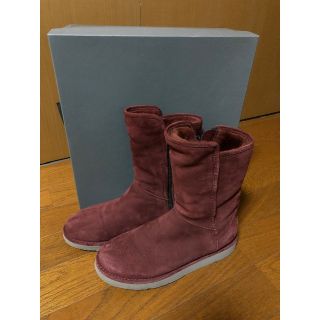 アグ(UGG)の大幅値下げ　希少　UGG ムートンブーツ　23cm  イタリア製　レッド(ブーツ)