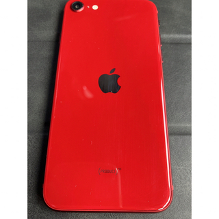 アイフォーン(iPhone)のUSED iPhone SE3  64GBレッド 赤(スマートフォン本体)