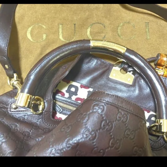 Gucci(グッチ)のグッチ　シマ　バンブー　フリンジ　2wayバッグ レディースのバッグ(ショルダーバッグ)の商品写真