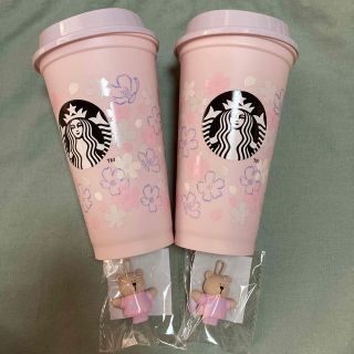 スターバックスコーヒー(Starbucks Coffee)のSAKURA2023リユーザブルカップ専用ドリンクホールキャップベアリスタ(その他)