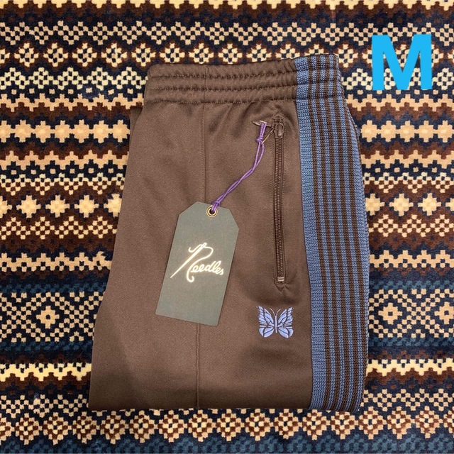 20AW Needles ストレート トラックパンツ M ブラウン タグ付 新年の