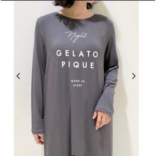 ジェラートピケ(gelato pique)のレーヨンロゴワンピース(ルームウェア)