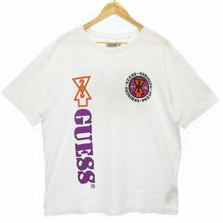 ゲス(GUESS)のゲス GUESS 19 GUESSx88RISING Tシャツ 半袖 M 白 紫(Tシャツ/カットソー(半袖/袖なし))