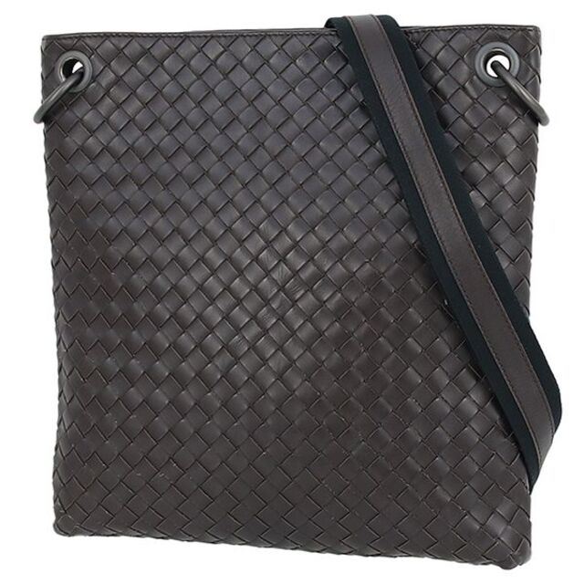 Bottega Veneta - ボッテガヴェネタ ショルダーバッグ イントレチャート ブラウン 美品 6231