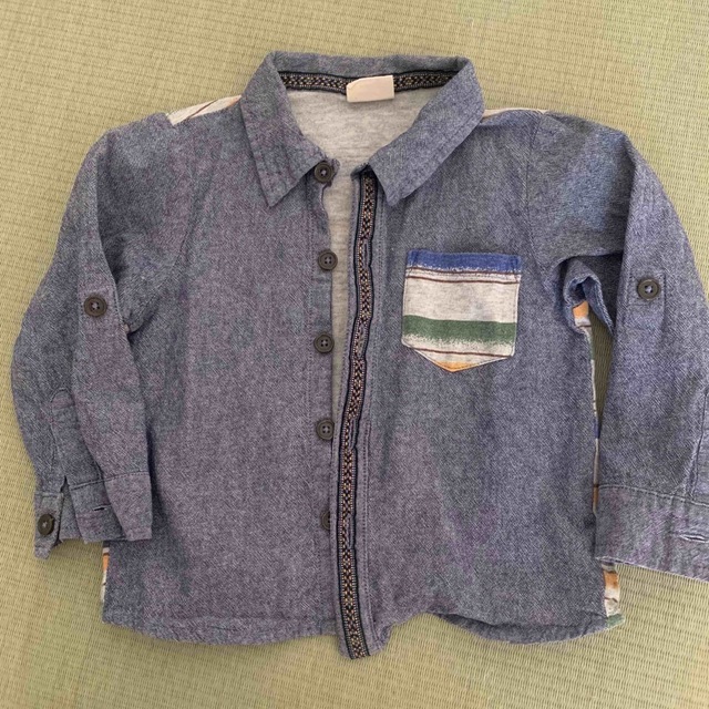 男の子爽やかシャツ キッズ/ベビー/マタニティのキッズ服男の子用(90cm~)(ブラウス)の商品写真