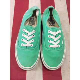 ユーエスヴァンズ(US VANS)のレディース VANS AUTHENTIC/バンズ オーセンティック エメラルドグリーン 
【Womens US 6.5】【スケートシューズ】【中古】(スニーカー)