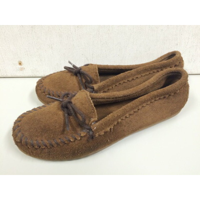 Minnetonka(ミネトンカ)のMinnetonka SUEDE MOCCASIN / ミネトンカ スエード モカシン 茶【サイズ：Women's7】【ボヘミアン】【中古】 レディースの靴/シューズ(スリッポン/モカシン)の商品写真