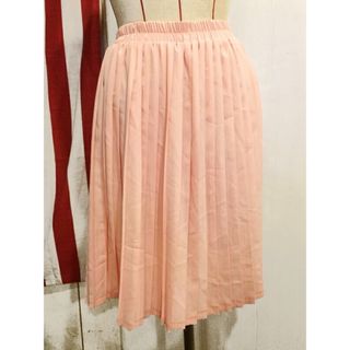 レディース PLEATED SKIRT/プリーツスカート ピンク【SIZE:FREE】【パステルカラー】【中古】(その他)