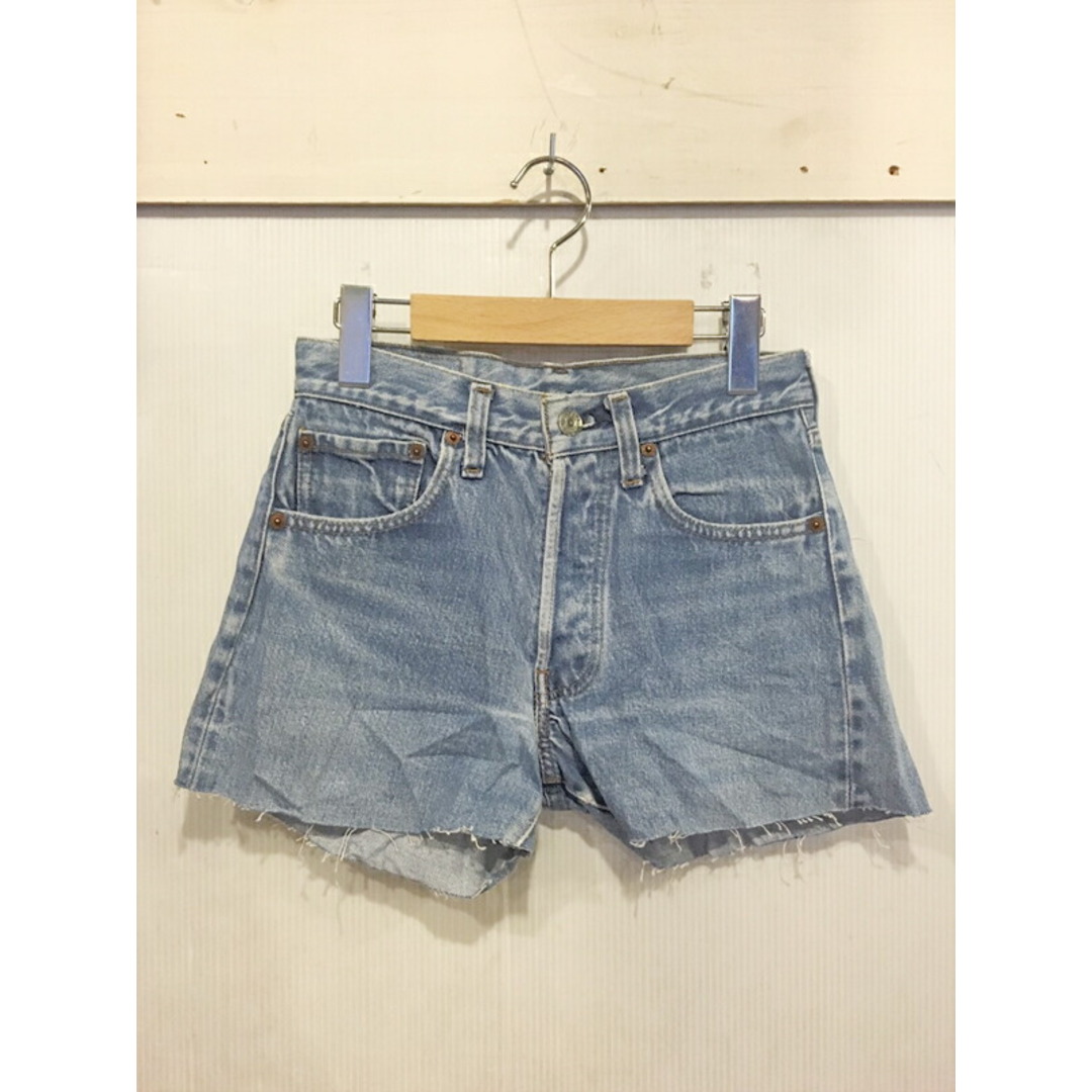 39sレディース VINTAGE Levi's #501 RED LINE DENIM CUT OFF SHORTS/リーバイス 赤耳 カットオフ ショーツ サイズ：W27 色落ち Made in U.S.A 【ジーンズ】【Levis】