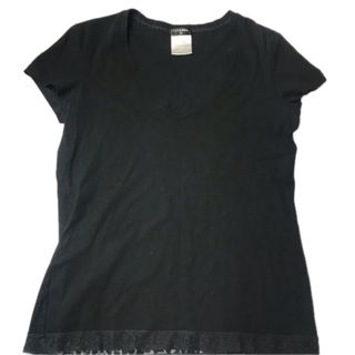 シャネル(CHANEL)のRR 529 シャネル　カットソー　黒　＃40cm(Tシャツ(半袖/袖なし))