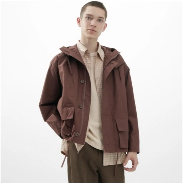 今季完売【ユニクロU/UNIQLO U】リラックスパーカ/36brown