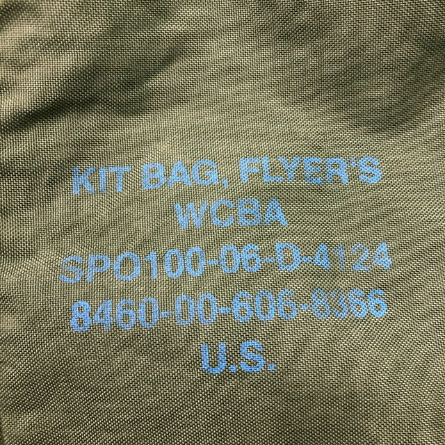 【中古】00's U.S.A.F. FLYERS KIT BAG アメリカ空軍 フライヤーズ キットバッグ オリーブグリーン USED 古着  中古 古着楽天市場店 メンズのバッグ(ボストンバッグ)の商品写真