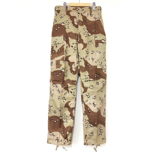 【Deadstock】90's U.S.ARMY Choco Chip Camo BDU Pants アメリカ軍 実物 6C チョコチップカモ  カーゴパンツ 迷彩　size：SMALL-REGULAR　ベージュ系 デッドストック