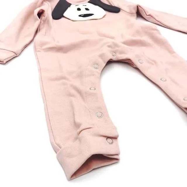 SNOOPY(スヌーピー)の65cm スヌーピーBabyロンパース #ピンク キッズ/ベビー/マタニティのキッズ服女の子用(90cm~)(その他)の商品写真