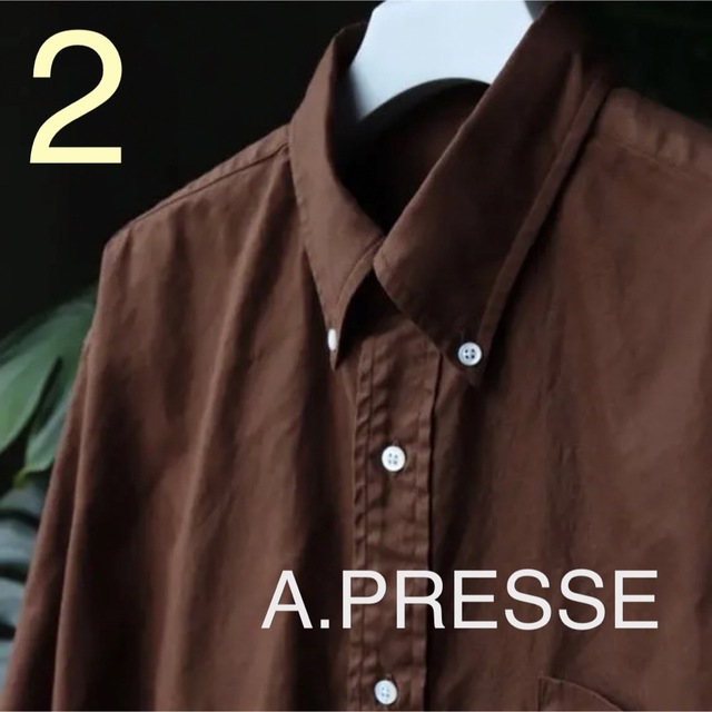美品 A.PRESSE 22SS BD Oxford Shirt 2 アプレッセ - シャツ