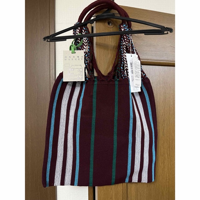 【新品未使用】MARNI マルニ ハンモックバッグ ダークレーズン