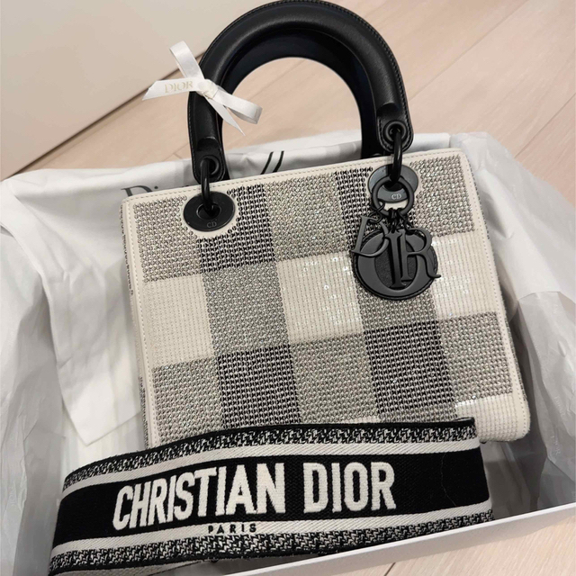 大好き Christian Dior - LADY DIOR ミディアムサイズ ハンドバッグ
