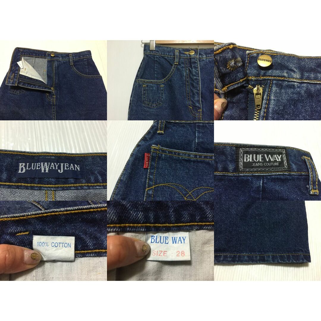 BLUE WAY JEAN デニム ミニ スカート 濃いめ 
【W26】【小さめ】【レディース】【ジーンズ】 2