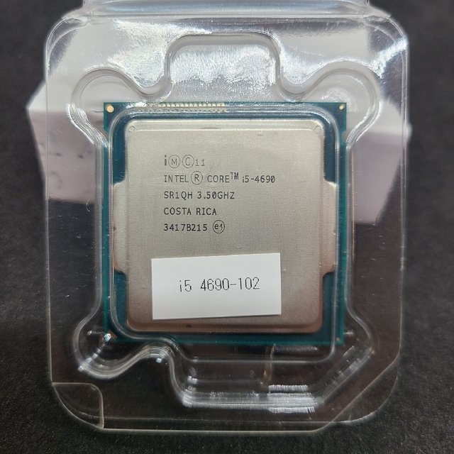 CPU  intel  CORE i5-4690   管理番号102