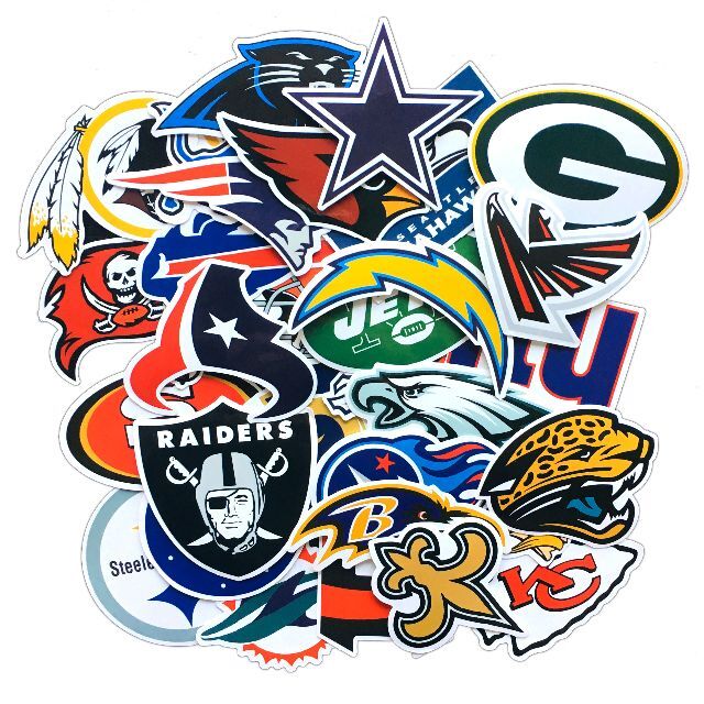 NFLステッカー 32枚セット  スポーツ/アウトドアのスポーツ/アウトドア その他(アメリカンフットボール)の商品写真