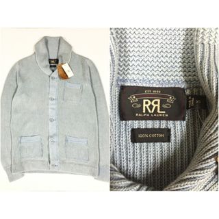 ダブルアールエル(RRL)の【サンプル品】Ralph Lauren RRL ラルフローレン ダブルアールエル インディゴ ショールカラー カーディガン 表記(XS)【新品】(カーディガン)