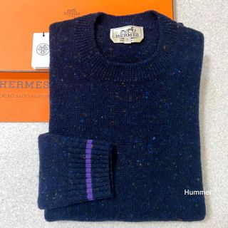 エルメス(Hermes)の国内正規 S 極美 21AW エルメス ツイード クルーネック ニット セーター(ニット/セーター)