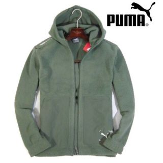 プーマ(PUMA)の【PUMA/プーマ】裏フリース ジップアップパーカー ボアブルゾン（L・カーキ）(パーカー)