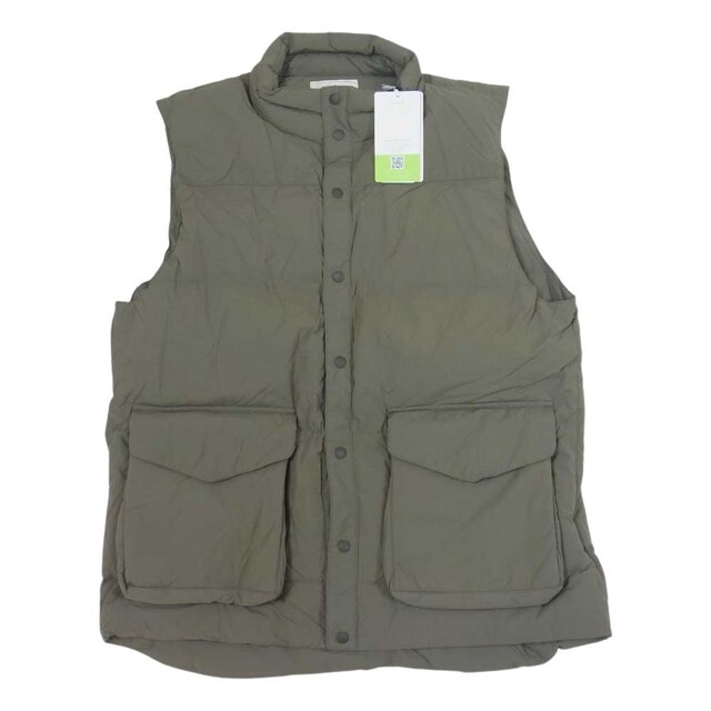 Snow Peak(スノーピーク)のsnowpeak スノーピーク ベスト recycled nylon ripstop down vest リサイクル ダウン ベスト ベージュ系 M【極上美品】【中古】 メンズのトップス(ベスト)の商品写真