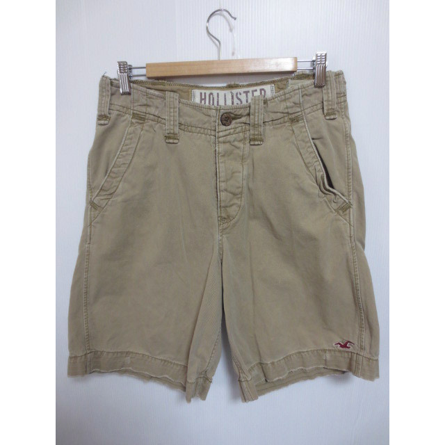 Hollister(ホリスター)の【中古】HOLLISTER/ホリスター USED加工 カーゴ ショートパンツ ベージュ系 【W32】【ショーツ】【膝丈】【アウトドアスタイル/OUTDOOR】【野外フェス】 メンズのスーツ(スラックス/スーツパンツ)の商品写真