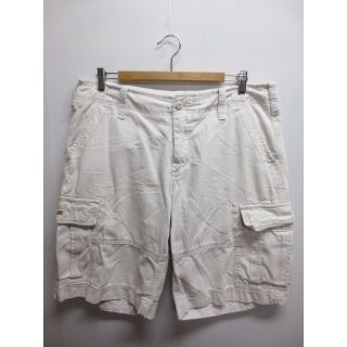 ラルフローレン(Ralph Lauren)の【中古】DENIM & SUPPLY RALPH LAUREN/ラルフローレン USED加工 カーゴショートパンツ 薄ベージュ系【W35.5】【ショーツ】【アウトドアスタイル/OUTDOOR】【野外フェス】(スラックス/スーツパンツ)