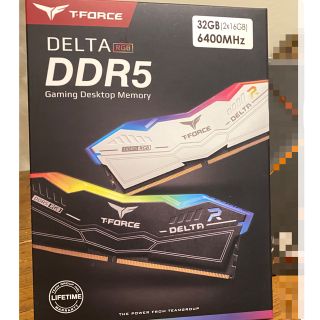 Team DDR5 6400MHz 16GBx2 ほぼ新品(PCパーツ)