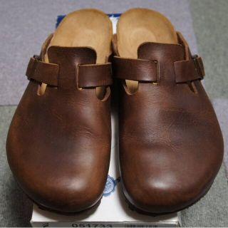 ビルケンシュトック(BIRKENSTOCK)のビルケンシュトック ボストン オイルドレザー ダークブラウン 40 BIRKEN(サンダル)