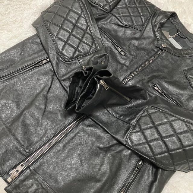 ✨未使用タグ付き✨ベッカム愛用 ボリーニ ライダースレザージャケット